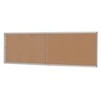 Vitrine intérieur avec portes coulissantes Liège H68 cm x L 137 cm Gris - Image principale