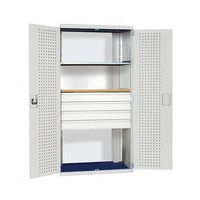 Armoire L1050Xp650Xh2000Mm Grise 2 Tabl + 4 T - Image principale