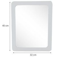 Miroir pour sanitaire incassable avec cadre PVC - Manutan Expert - Image 4