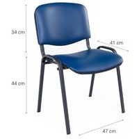 Chaise Fancy - Vinyle - Structure noire - Manutan Expert - Image 7