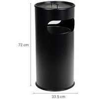 Poubelle-cendrier avec ouverture - 30 L ou 50 L - Manutan Expert - Image 2