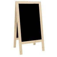 Tableau à craie sandwich - 2 faces - Cadre: Bois - Image principale