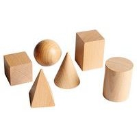 Lot de 12 solides bois - Image principale