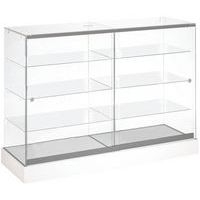 Vitrine ASF147 Lxhxp: 125 x 90 x 46 cm socle Blanc - Image principale