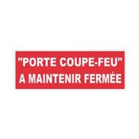 Panneau anti-incendie - "Porte coupe-feu à maintenir fermée" - Adhésif - Image principale
