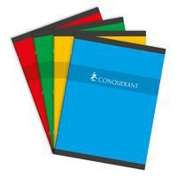 CONQUERANT Cahier 24x32cm Uni 96 Pages Agrafées Couverture Carte Coloris Assortis - Image principale