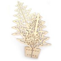 Sapins à plat à colorier (lot de 10) - Image 2