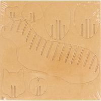 Maquette carton à assembler et décorer - chat - Image 2