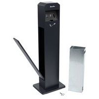 Cendrier-poubelle ou cendrier colonne sur socle Manutan - Manutan Expert - Image 5