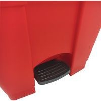 Poubelle plastique agroalimentaire 30 L rouge - Image 2