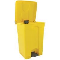 Poubelle plastique agroalimentaire 45 L jaune - Image 4