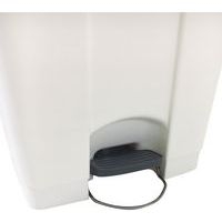 Poubelle plastique agroalimentaire 70 L blanc - Image 2