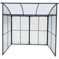 Abri deux roues simple acier galva anthracite - Image 4