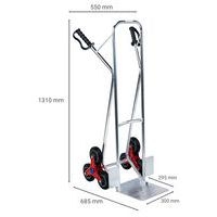 Diable alu 3 roues étoile - Force 150 kg - Image 5