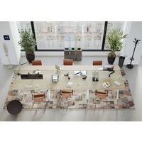 Horloge murale carrée LED Bleu Noir - Image 5