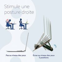 Support réglable pour ordinateur portable Riser Flexible - R-Go - Image 4