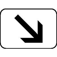 Panonceau pour panneaux de signalisation type B - M3a1 - Indication de la voie concernée par le panneau qu'il - Image principale