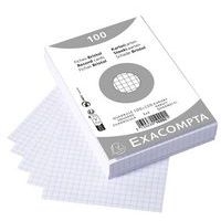 Fiche film bristol quadrillé 5x5 100x150mm blanc non perforé. - Image 2