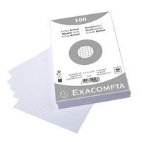 Fiche film bristol quadrillé 5x5 125x200mm blanc non perforé - Image 2