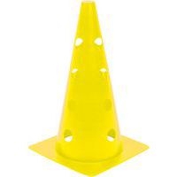 Cône à trous ECO 35 cm - 16 trous sur 4 hauteurs - jaune - Image principale