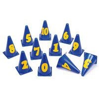 Lot de 10 cones marquage 0 à 10 - Image principale