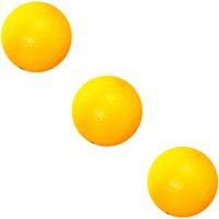 Lot 3 balles 7cm mousse softelef coloris jaune - Image principale