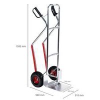 Diable alu - Roue increvable - Bavette fixe - Force 100 kg - Image 6