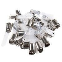 Clip métallique pour badge - Manutan (Lot de 25) - Image 2