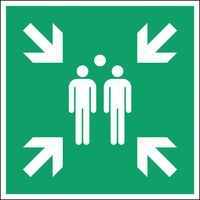 Panneau Point de rassemblement Rigide 200 x 200 mm - Image principale