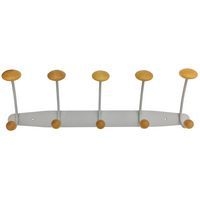 Portemanteau métal et bois, Largeur : 51 cm - Image principale
