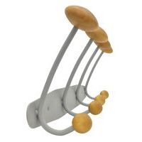 Portemanteau métal et bois, Largeur : 41 cm - Image 3