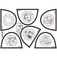 Poubelle plastique agroalimentaire 45 L blanc - Image 3