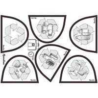 Poubelle plastique agroalimentaire 90 L rouge - Image 4