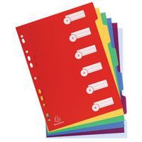 Intercalaires touches neutres Exacompta - Polypropylène - Coloris assortis - A4 - Image 7