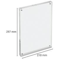 Cadre photo ou affichette magnétique transparent A4- Manutan - Image 5