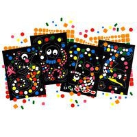 Atelier gommettes 12 feuilles A4 - Animaux marins/Dinosaure/Maison - Image principale
