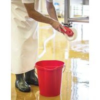 Brosse à main L 200 mm Fibres Dures Rouge - Image 3