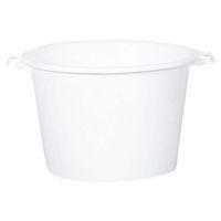 Bassine ronde 120 L polypropylène - blanc - Image principale