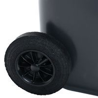 Conteneur mobile tri des déchets - 240 L - Gris - Manutan - Image 2