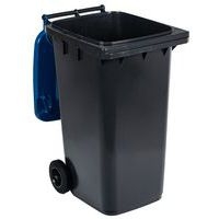 Conteneur mobile tri des déchets - 240 L - Bleu - Manutan - Image 3