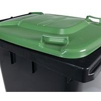 Conteneur mobile tri des déchets - 240 L - Vert - Manutan - Image 3