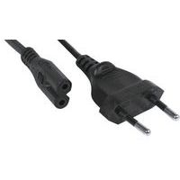 Cordon d'alimentation bipolaire pour PC portable noir -5,0 m - Image principale
