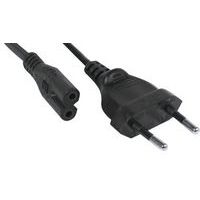 Cordon d'alimentation bipolaire pour PC portable noir -3,0 m - Image principale