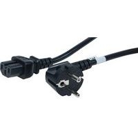 Cordon secteur CEE7 / C15 noir - 1,8 m - Image principale