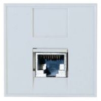 Plastron 45X45 droit 1 port RJ45 cat 6A stp - Image principale