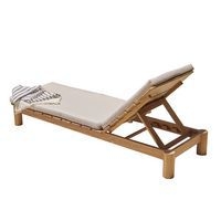 Bain de soleil Bari assise et structure Iroko + coussin - Image principale