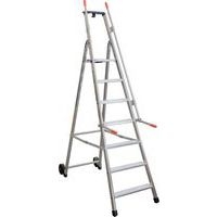 Escabeau Mayorà avec rampe de sécurité et roues - 5 à 9 marches - Facal - Image principale