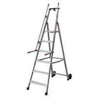 Escabeau Mayorà avec rampe de sécurité et roues - 5 à 9 marches - Facal - Image 8