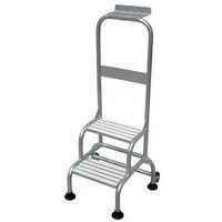 Marchepied professionnel Rigolo - 2 marches avec garde-corps frontal - Image principale