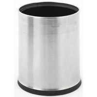 Corbeille à double paroi ronde inox mat 10L - Image principale